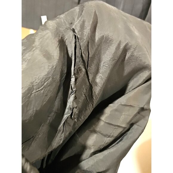 Holt Renfrew 2-pc Pant suit Women 2 pc Striped Gray Sz 12 Wide Leg Office Career - Picture 16 of 16